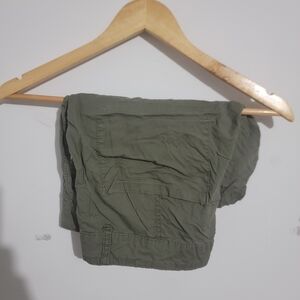 Olive Green Cargo Shorts